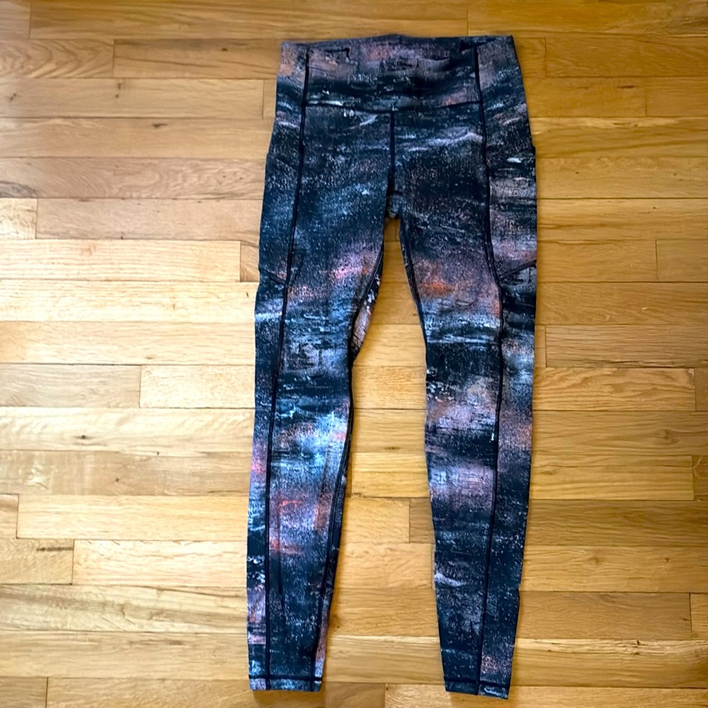 Lululemon Speed Tight Space Galaxy Pink Black